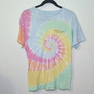 Simply Southern Tie-Dye Happy Camper Graphic T-shirt 100% Cotton Unisex Size M